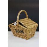 Fortnum & Mason Double Opening Wicker Picnic Basket