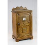 19th / Early 20th century Pine Table Top Cabinet in the form of a Bedside Cabinet, 49cms high