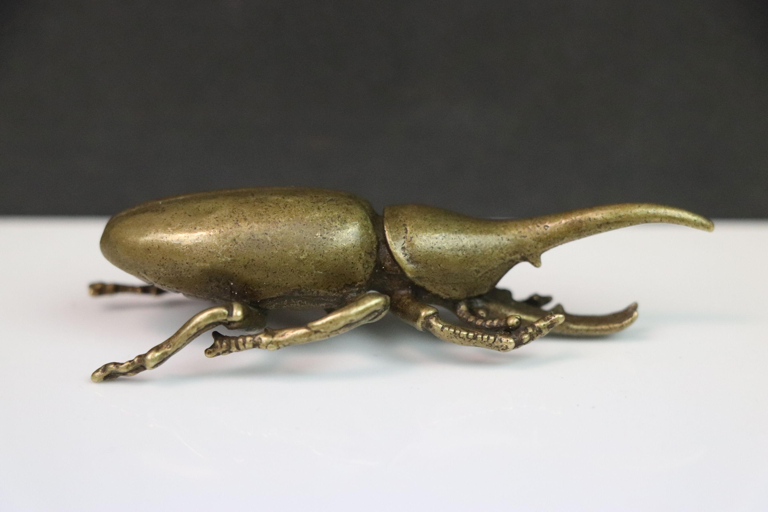 Brass/bronze figure of a beetle - Image 3 of 3