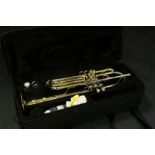 Cased Sonata trumpet, with mouthpiece