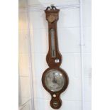 Antique 19th century B Gironimo banjo barometer