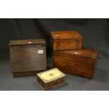 Collection of 19th century boxes