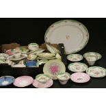 Quantity of cups and saucers, trios etc to include Paragon & Crown Staffordshire
