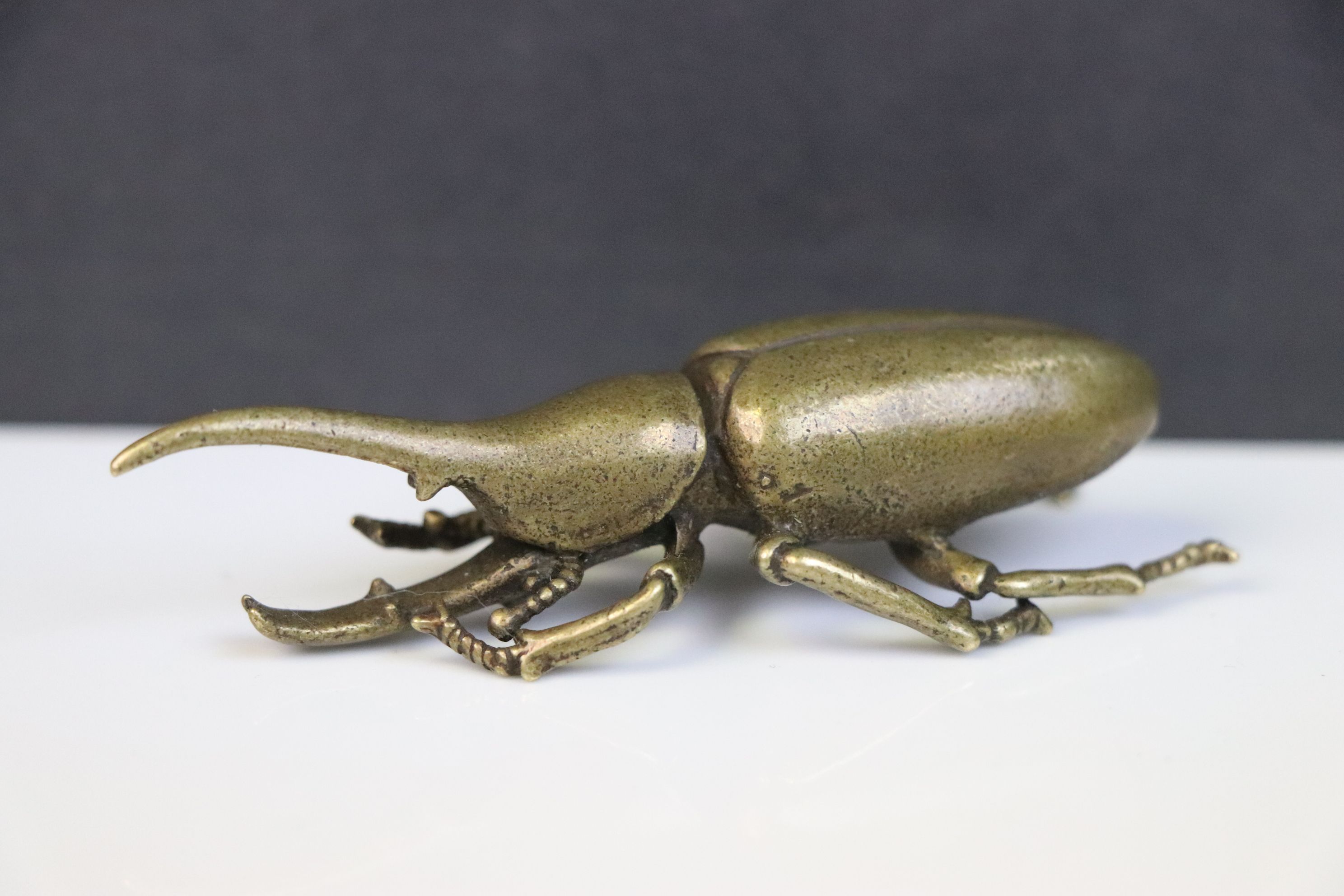 Brass/bronze figure of a beetle