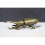 Brass/bronze figure of a beetle