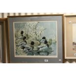 C.F Tunnicliffe Tyron gallery ltd edn print mallard ducks, signed in pencil and numbered