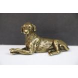 Bronze/brass figure of a Dalmation type dog