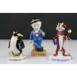 Three Royal Doulton Advertising limited edition figures, Tony The Tiger MCL 8 no. 390/1500 ,Pick