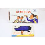 Two Guinness Advertising Signs ' Guinness for Strength ' printed by John Waddington Ltd, 16cms x