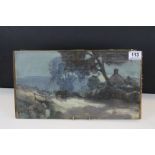Moulton Foweraker early 20th century watercolour rural scene with horse and cart faded signature