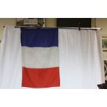 French Flag 116cms x 76cms mounted on a Flag Pole