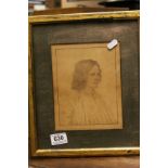 19th century framed portrait of a gentleman