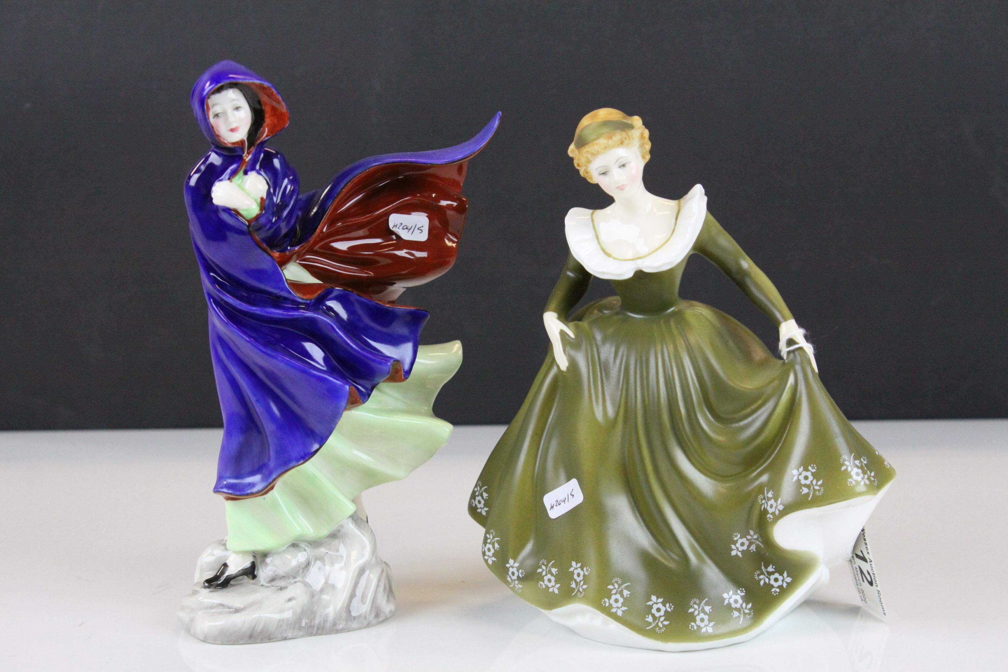 Royal Doulton figures Geraldine HN2348 & May HN2746 1987