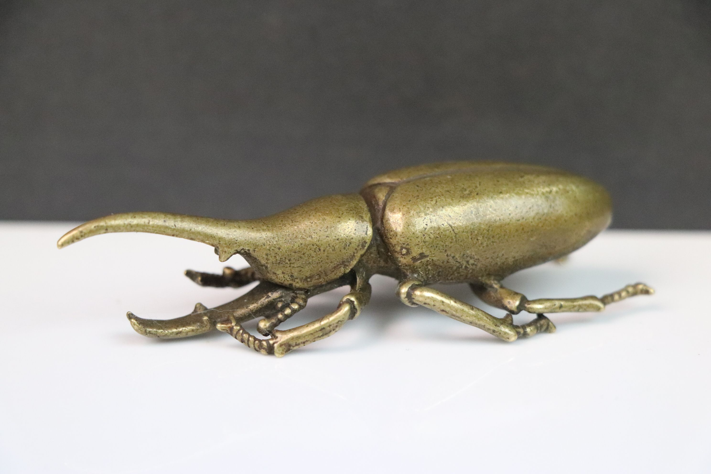 Brass/bronze figure of a beetle - Image 2 of 3