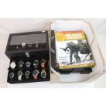 Cased collection of twenty Military style watches including original boxes and corresponding