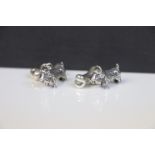 Pair of silver dog and bone cufflinks