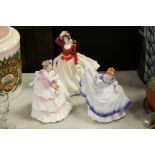 Three Royal Doulton figurines, 'Alice Lady of the Year,' 'Joy' & 'Pamela'