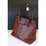 Leather designer handbag marked Osprey of London