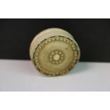 Victorian Ivory Disc Form Pin Cushion