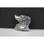 Silver Dog Brooch