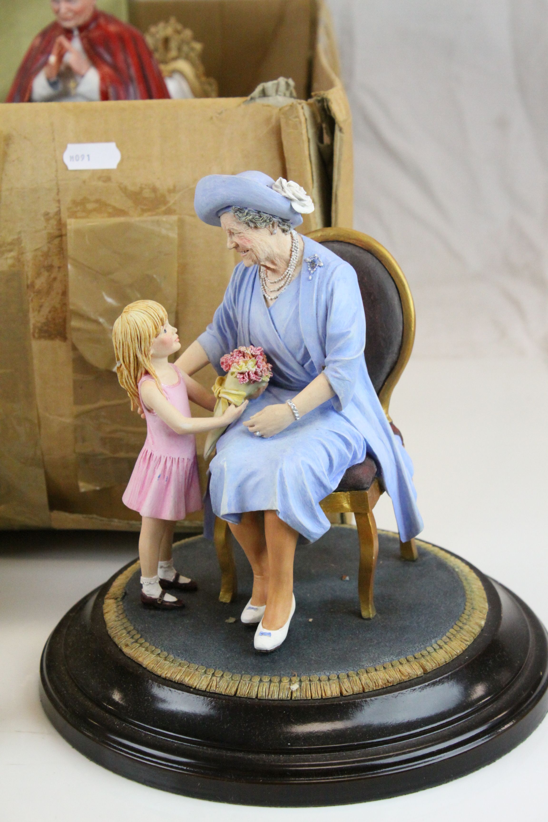 Collection of Figures including Country Artists ' A Royal Bouquet ', Danbury Mint ' A Papal Blessing - Image 2 of 6