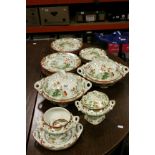 Late 19th century Ridgways Anglesea patterned part dinner service, to include tureens, plates etc