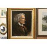 Corvin, Oil on Board Portrait of the actor Sir Henry Irving, signed and titled 45 x 35 cm approx.