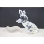 Swarovski Figure of a Cat (tail detached).