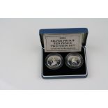 Royal Mint 1992 Silver Proof Piedfort Ten Pence Two Coin. Mint and Cased Condition.