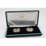 Royal Mint 2006 Silver Proof Piedfort Brunel Commemorative £2 Coin 2 x Coin Set. Mint and Cased