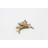 9ct yellow gold charm modelled as Pegasus, height approximately 2cm