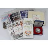 Six UK coin presentation folder sets and £2 pounds folders to include; 1982, 1983, 1984, 1986, 1986,