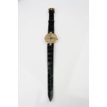 A Ladies Beuche Girod Hallmarked 9ct Gold cased wristwatch, quartz movement and with original