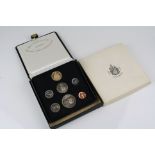 1967 Royal Canadian Mint cased 7 coin proof set to include the $20 dollar gold coin