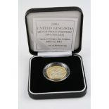 Royal Mint 2001 Silver Proof Piedfort Marconi Commemorative £2 Coin. Mint and Cased Condition.