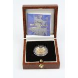 Royal Mint 2001 22ct Gold 1/10th Oz Britannia £10 Coin. Mint and Cased Condition.