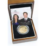 2011 proof double sovereign gold coin, Tristan da Cunha issue, Prince William & Kate Middleton