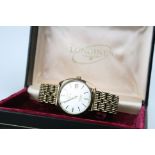 A vintage Longines Admiral Automatic Swiss made wristwatch, date window to the three position, a