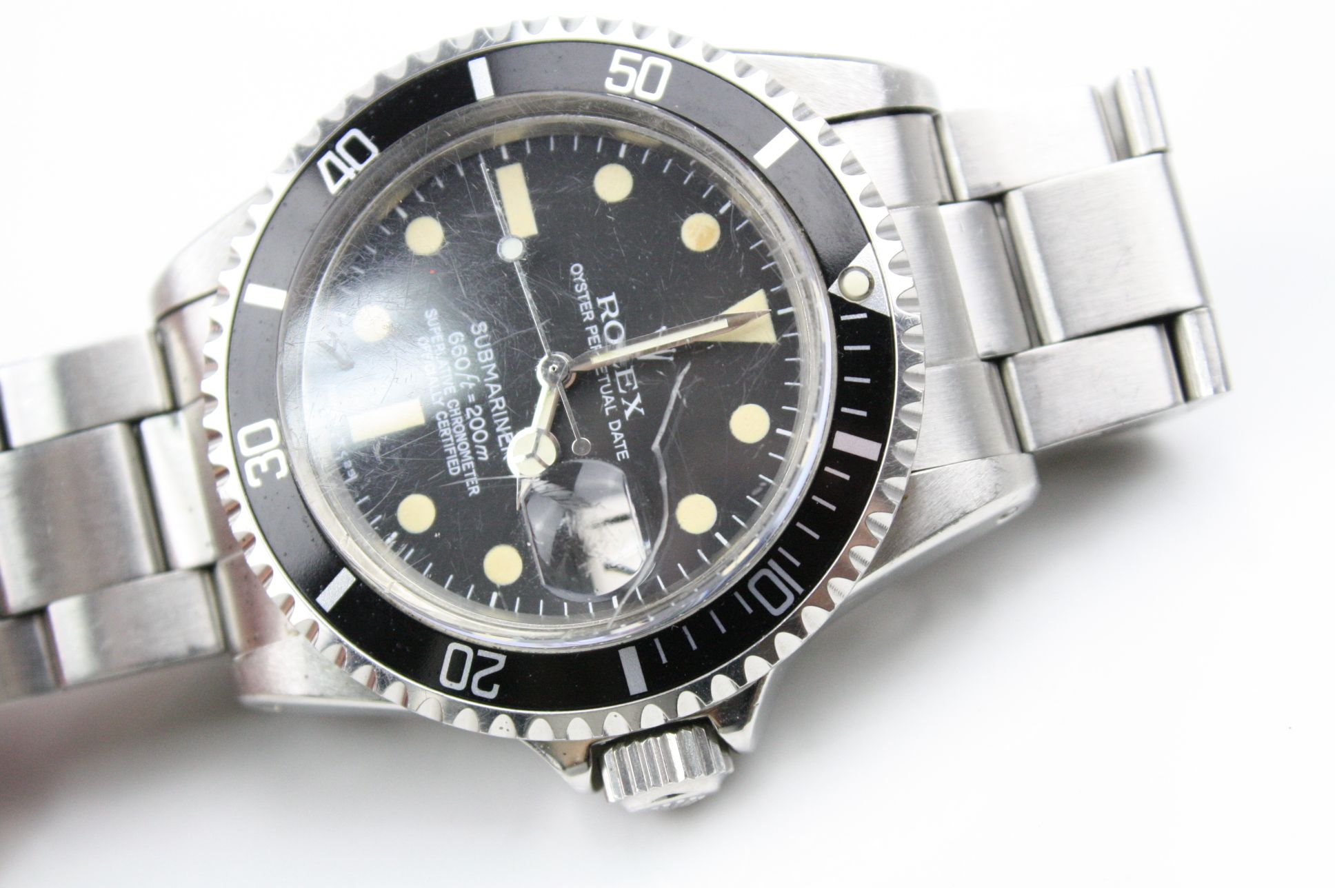 Rolex Oyster Perpetual Date Submariner stainless steel gentleman's watch, ref 1680 - Image 8 of 19