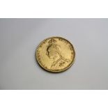 Victorian full sovereign coin dated 1891, George and the Dragon back