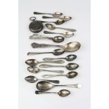 Six silver coffee spoons, makers Viner's Ltd, Sheffield 1936, length approximately 10cm, another