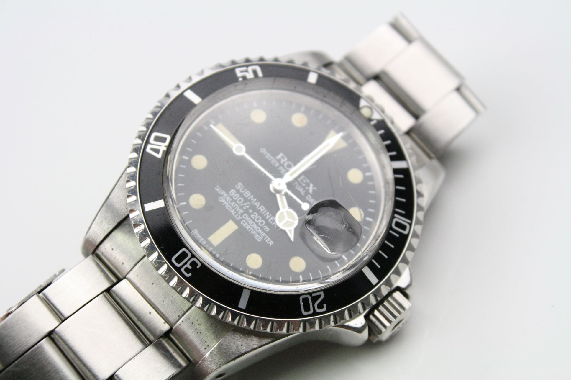 Rolex Oyster Perpetual Date Submariner stainless steel gentleman's watch, ref 1680 - Image 7 of 19