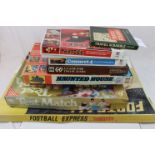 Eight vintage boxed games to include Subbuteo Football Express, Test Match Cricket, Denys Fisher