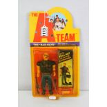 Carded Galoob The A Team 8519The Bad Guys figure, discolouring to bubble, some card bend