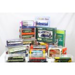 17 Boxed / cased diecast model buses and coaches to include Corgi, EFE, Creative Masters etc,