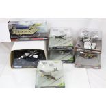 Seven boxed 1:72 Corgi The Aviation Archive diecast models to include 5 x WWII Legends featuring