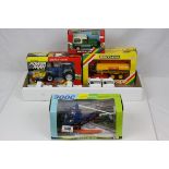A collection of boxed and loose Britains vehicles to include 9512 Farm Land Rover (Boxed), 9611