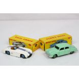 Two boxed Dinky diecast models to include 133 Cunningham C-5R Road Racer in white with blue trim and