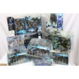 Ten carded and boxed McFarlane Alien vs Predator AVP figures/play sets to include Birth of The