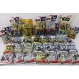 Star Wars - 32 carded Hasbro Star Wars figures to include The Clone Wars Tank Gunner, Cody,